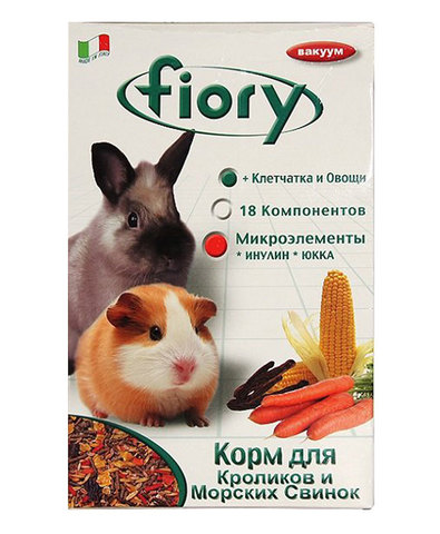 Fiory Conigli e cavie корм для морских свинок и кроликов 850 г