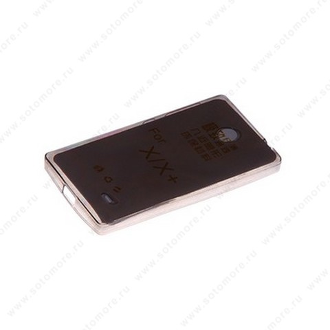Накладка силиконовая для Nokia X/ X+ черная (прозрачная)
