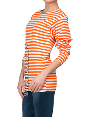 Купить Тельняшка летняя МЧС (оранжевая полоса) ГОСТ МИНОБОРОНЫ в Магазине тельняшек