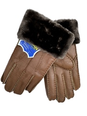 Перчатки. Мужские. Материал верха: Дубленка. Подклад: Дубленка. В упаковке 10 шт, разный цвет.