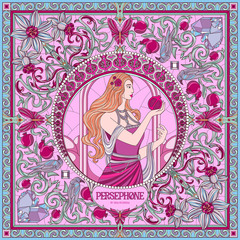 Платок «Богиня Персефона»