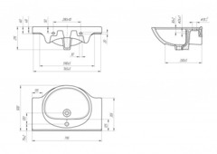 РАКОВИНА ERICA 80