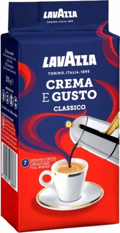 Кофе LAVAZZA Crema e Gusto молотый 250 г ИТАЛИЯ