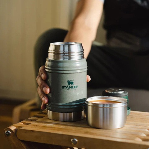 Картинка термос для еды Stanley Artisan 0,5 Hammertone Green - 2