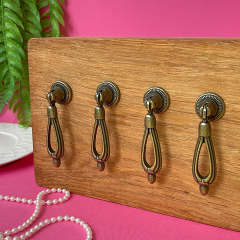 Ручка для шкатулки, бронзовые, металлические, 7,2*2 см., набор 4 шт.