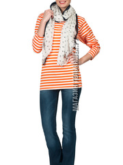 Купить Тельняшка летняя МЧС (оранжевая полоса) ГОСТ МИНОБОРОНЫ в Магазине тельняшек