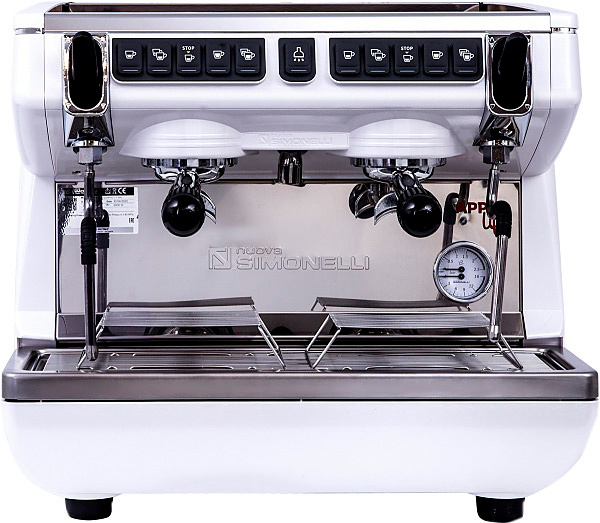 Рожковая кофемашина Nuova Simonelli Appia Life Compact 2Gr V 220V white+economizer+high groups (167630)