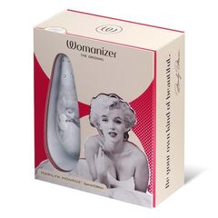 Белый бесконтактный клиторальный стимулятор Womanizer Marilyn Monroe Special Edition - 