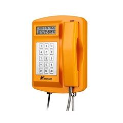 Всепогодный телефон KNSP-18LCD аналоговый c клавиатурой , с дисплеем