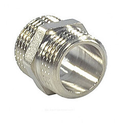 Ниппель латунь никель Ду 32 (1 1/4") НР VALFEX VF.582.N.114