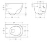 Cezares CZR-191-TH/BS/CZR-2316-SC Унитаз подвесной безободковый с функцией биде Cezares COMFORT CZR-191-TH/BS/CZR-2316-SC