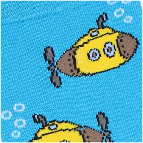 Носки с подлодкой голубые оптом