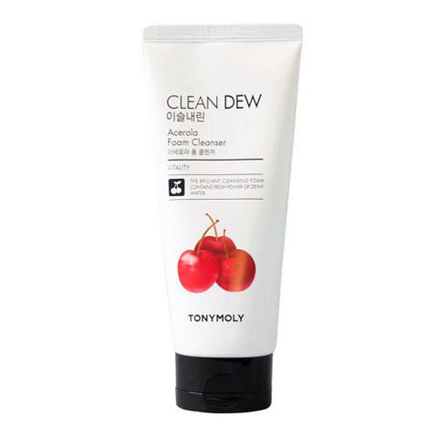 Tony Moly Clean Dew Foam Cleanser Acerola - Пенка для умывания для уставшей кожи с ацеролой