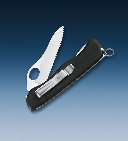 Нож складной Victorinox Sentinel One Hand, 111 mm Black (0.8416.M3)
