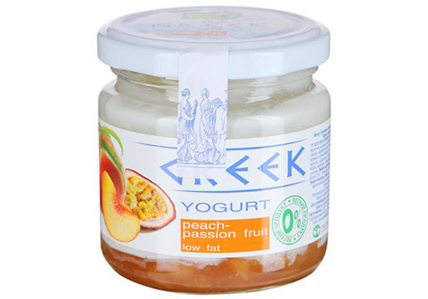Йогурт Греческий персик-маракуйя 7.5%, 165г