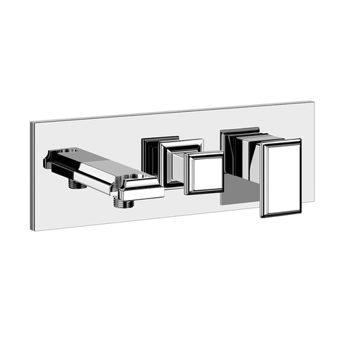 Gessi Внутренняя часть встраиваемого смесителя с изливом и переключателем на 2 выхода 44639#031