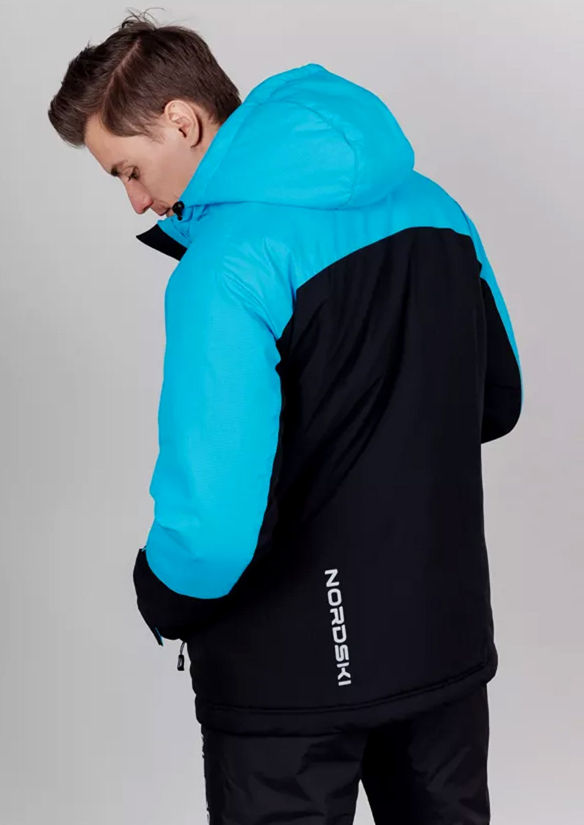 Премиальный теплый лыжный костюм Nordski Mount Blue-Black мужской NSM434170-NSM203100 - SkiRunner.ru