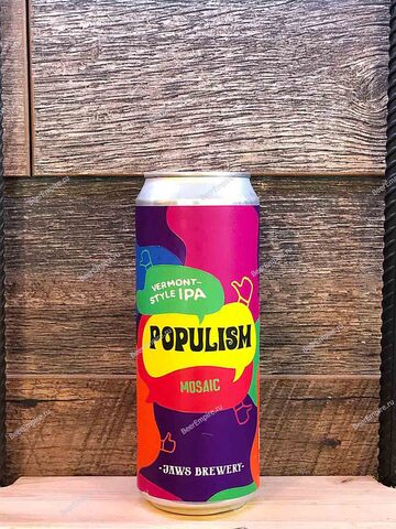Jaws Populism IPA (Mosaic Edition) 0,45 л. ж/б