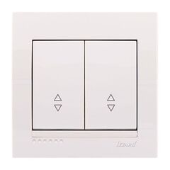 DERIY 702 0202 106 Выключатель 2-ой проход. со вставкой  бел