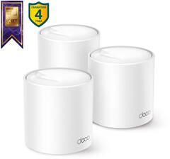 TP-Link Deco X50(3-pack) Домашняя Mesh Wi-Fi 6 система AX3000, до 574 Мбит/с на 2,4 ГГц + до 2402 Мбит/с на 5 ГГц