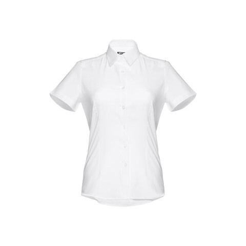 THC LONDON WOMEN WH. Женская рубашка oxford с короткими рукавами. Белый цвет