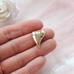 Подвеска (спейсер) Сердце 20*17 мм, позолота, П869