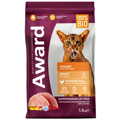 AWARD сухой корм для взрослых кошек при МКБ (курица, клюква, цикорий, рыбий жир) 1,5 кг