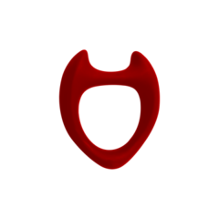 Эрекционное кольцо Toro от Wooomy красное (L)