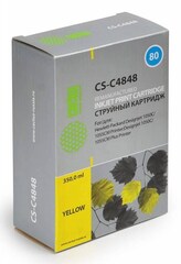 Картридж струйный Cactus CS-C4848 №80 желтый (400мл) для HP DJ 1050C, 1055CM, 1000