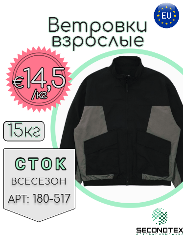 Ветровки взрослые (без этикеток)