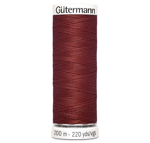 Нить Sew-All 200 м, Gutermann, 221 красно-терракотовый