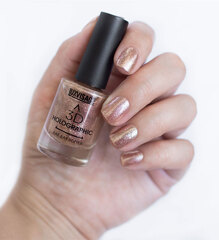 LuxVisage Лак для ногтей 3D HOLOGRAPHIC тон 704 розовый топаз 11мл