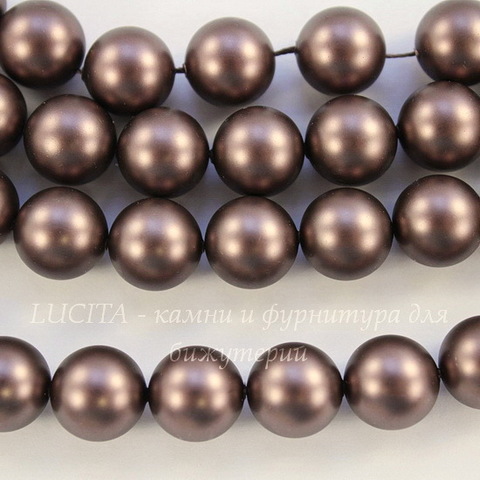 5810 Хрустальный жемчуг Сваровски Crystal Velvet Brown круглый 12 мм