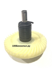 Шестерня с валом и пружиной тормоза ( верхний зацеп )