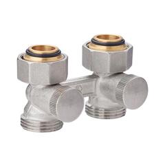 Узел нижнего подключения радиатора вентильного типа прямой ВР 20-G 3/4 под евроконус MVI TR.410.0505