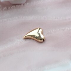 Подвеска (спейсер) Сердце 20*17 мм, позолота, П869