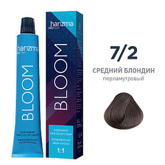 Крем-краска для волос Harizma Bloom 7/2, средний блондин - перламутровый, 100 мл (h30720)