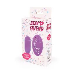 Фиолетовое виброяйцо Sexy Friend с 10 режимами вибрации - 