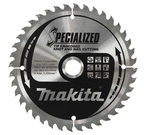 Диск Makita, для демонтажных работ 185х30х2 мм /20 B-43854