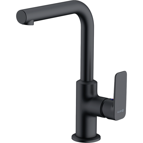 Kludi PURE&STYLE 400243975 Однорычажный смеситель на умывальник, управление сбоку, без донн.клапана, черный мат