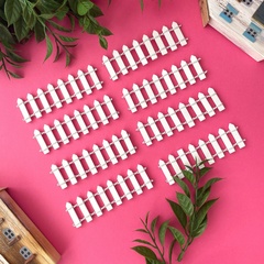 Заборчик декоративный, миниатюра, цвет белый, 7-8 делений, 9*3 см, набор 8 шт