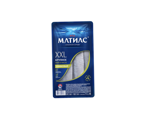 СБ Филе Сельди Матиас XXL отбор.Оливковый в масле 300гр