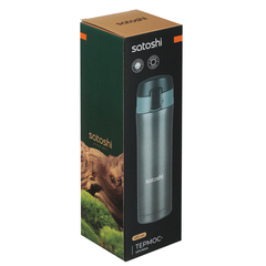 Термос-кружка с крышкой на защелке 450мл, SATOSHI