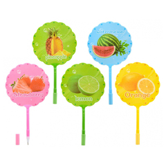 
          Ручка шариковая, Basir, синие чернила, серия "Фрукты", с веером, 12 шт