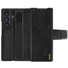 Кожаный чехол от Nillkin для Samsung Galaxy Fold 7, серия Aoge Leather Case с эластичным карманом для хранения S-pen