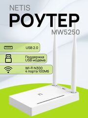 Роутер Netis MW5250 Беспроводной маршрутизатор (поддержка 3G/4G модемов)