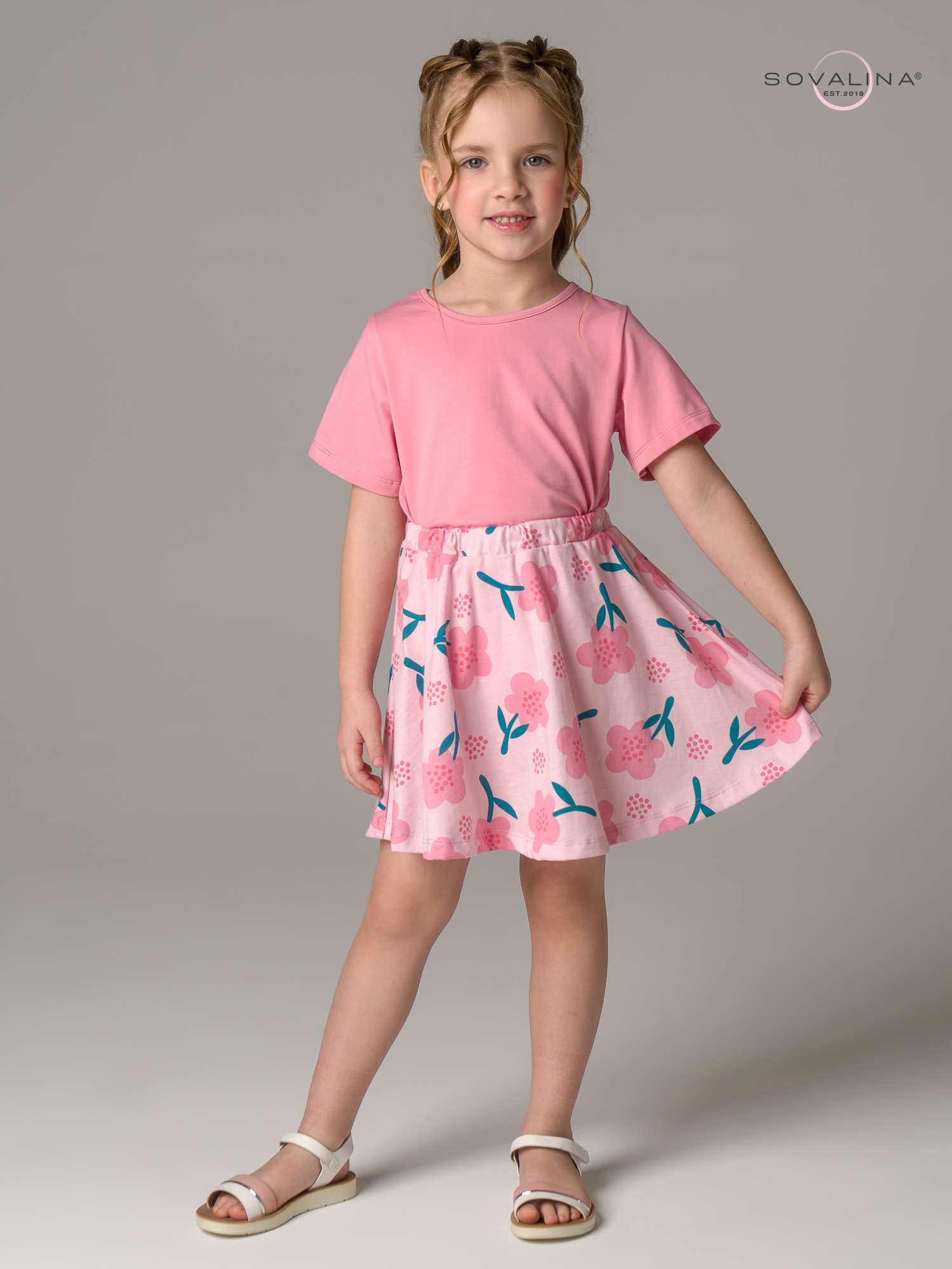 Костюм Мальвина SG роза-незабудки на пудре