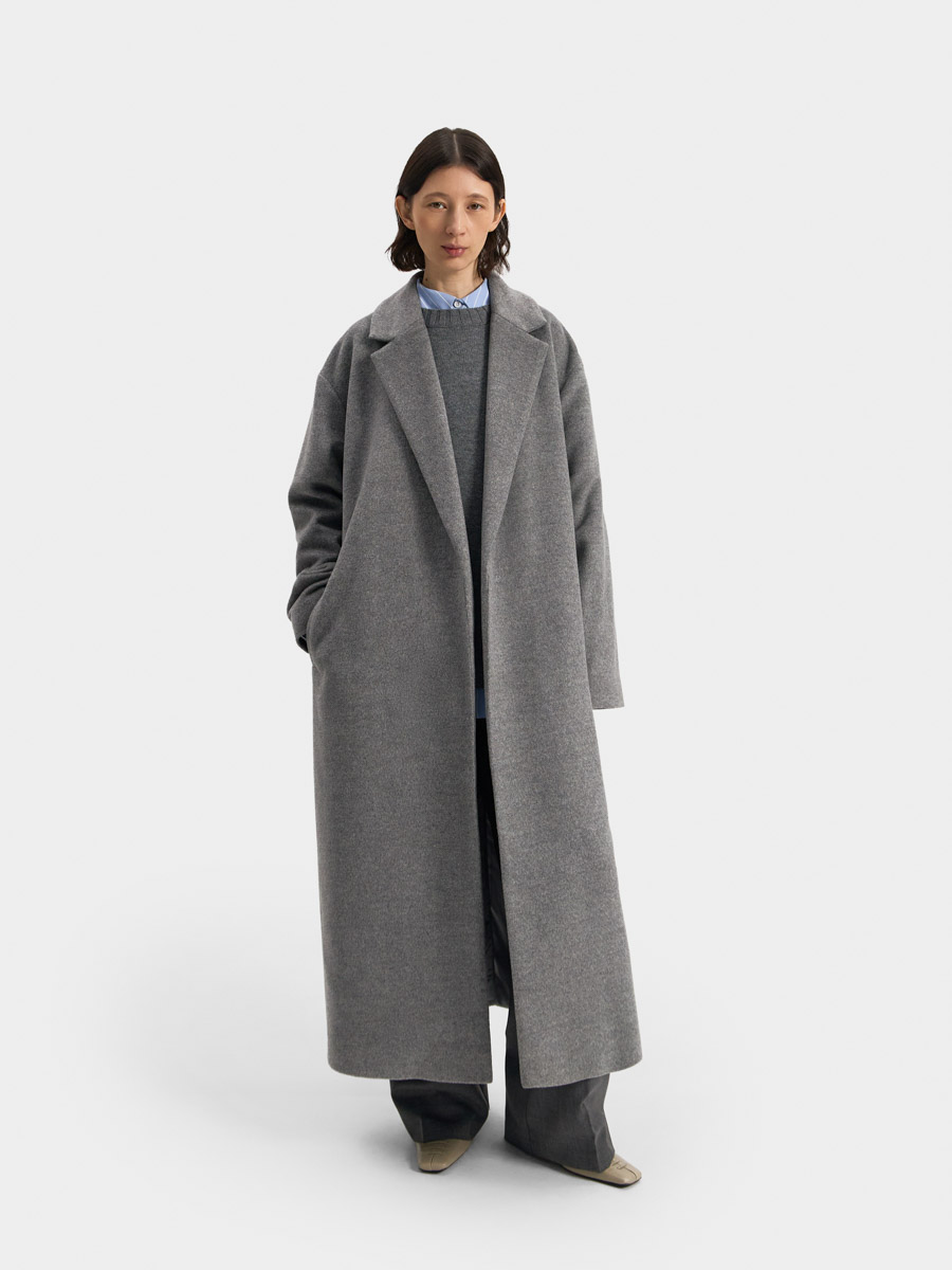 Quilted buttoned jacket Luga with a hood