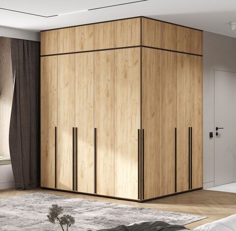 Комплект шкафов Норд №3 Дуб Крафт, Дуб Крафт (КРОМКА ВЕНГЕ)