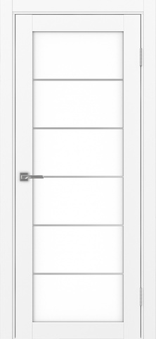 Турин_501АСС.2 молдинг алюм.хром.30 ЭКО-шпон Белый снежный-LACбелый